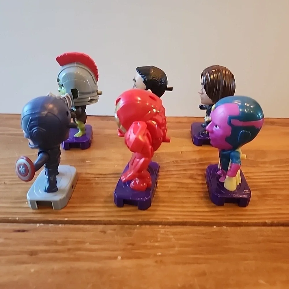 Lot‎ Of 6 Marvel Avengers By McDonalds Action Figures Collectibles Connecting